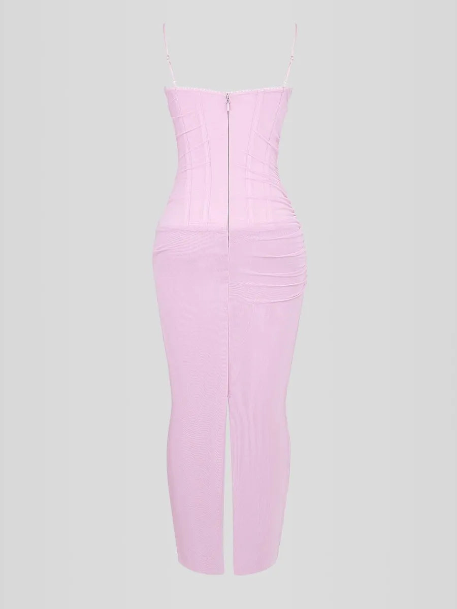 Nhayra Slim Fit Long Dress