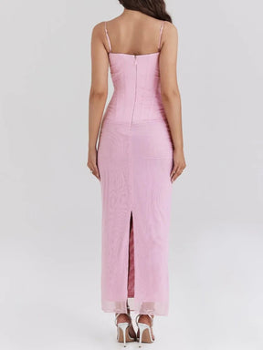 Nhayra Slim Fit Long Dress