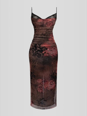 Nhayra Slim Fit Long Dress