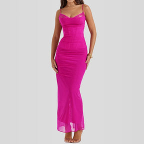 Nhayra Slim Fit Long Dress