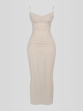 Nhayra Slim Fit Long Dress