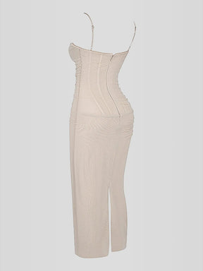 Nhayra Slim Fit Long Dress