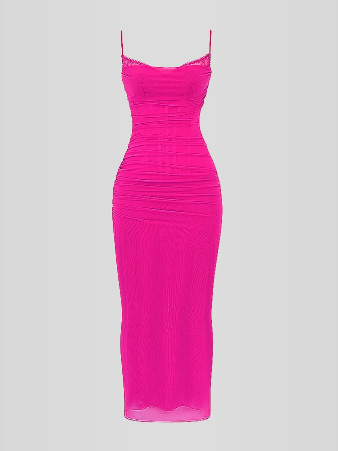 Nhayra Slim Fit Long Dress
