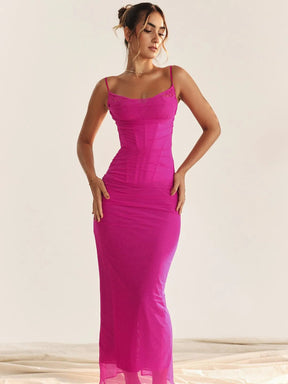 Nhayra Slim Fit Long Dress