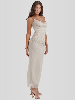 Nhayra Slim Fit Long Dress