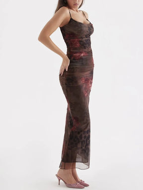 Nhayra Slim Fit Long Dress