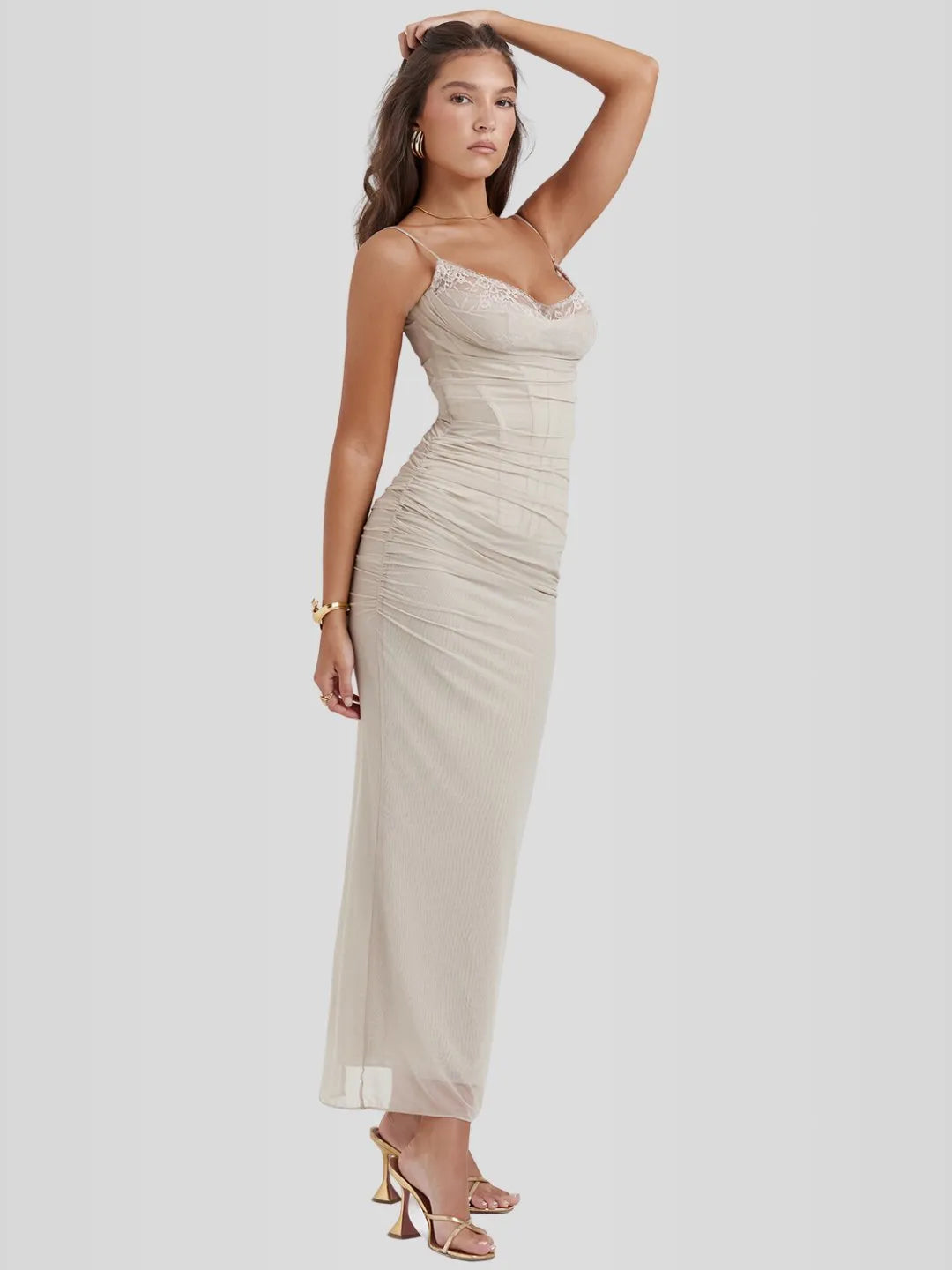 Nhayra Slim Fit Long Dress