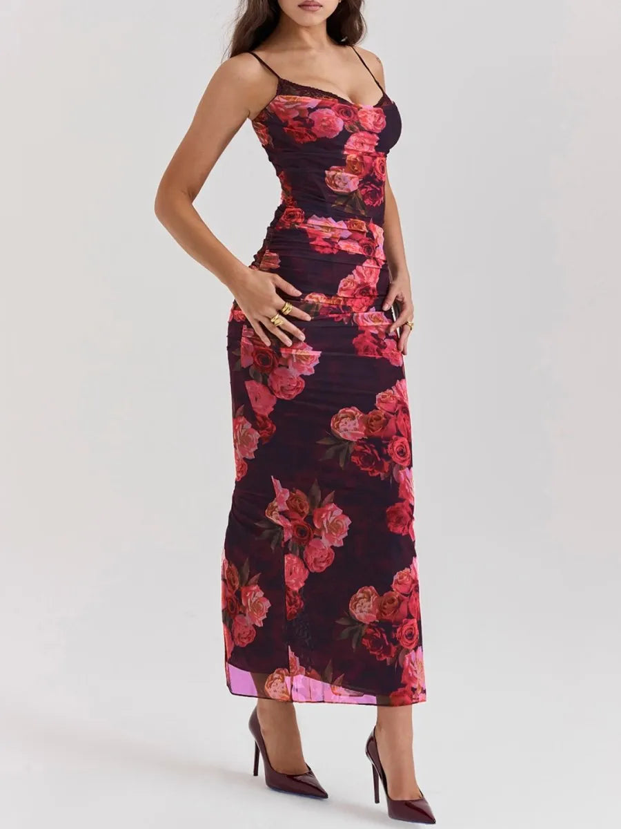 Nhayra Slim Fit Long Dress