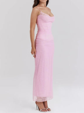 Nhayra Slim Fit Long Dress