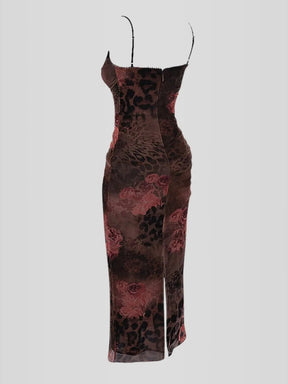 Nhayra Slim Fit Long Dress
