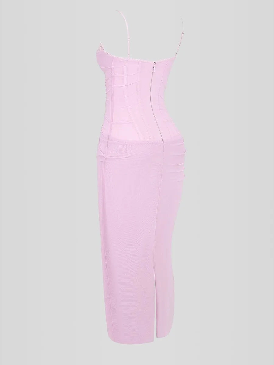 Nhayra Slim Fit Long Dress