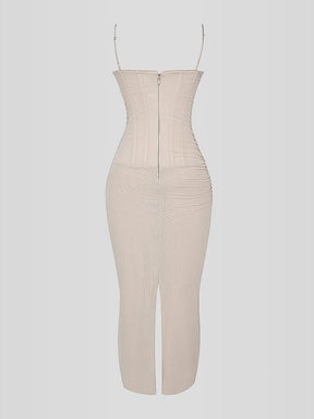 Nhayra Slim Fit Long Dress