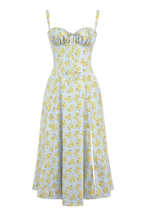 Attracione Floral Midi Dress - Shapes the Waist