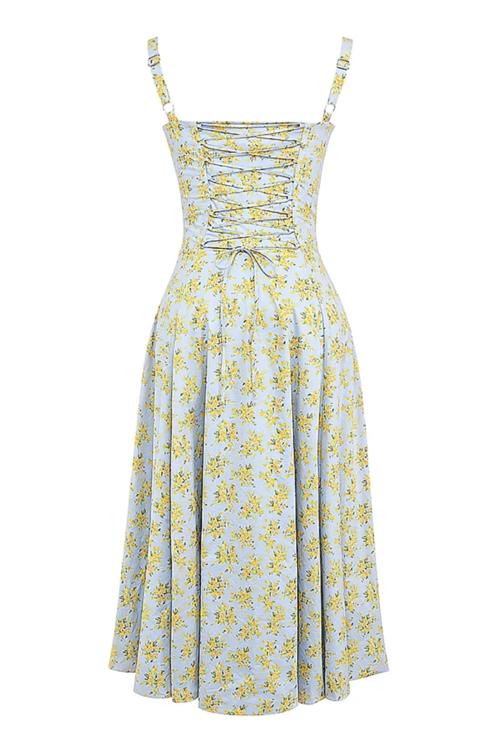 Attracione Floral Midi Dress - Shapes the Waist