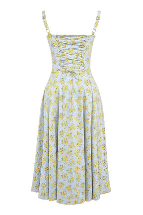 Attracione Floral Midi Dress - Shapes the Waist