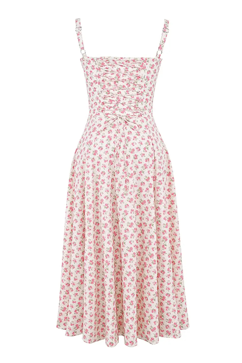 Attracione Floral Midi Dress - Shapes the Waist