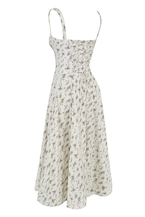Attracione Floral Midi Dress - Shapes the Waist