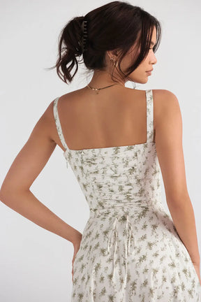 Attracione Floral Midi Dress - Shapes the Waist