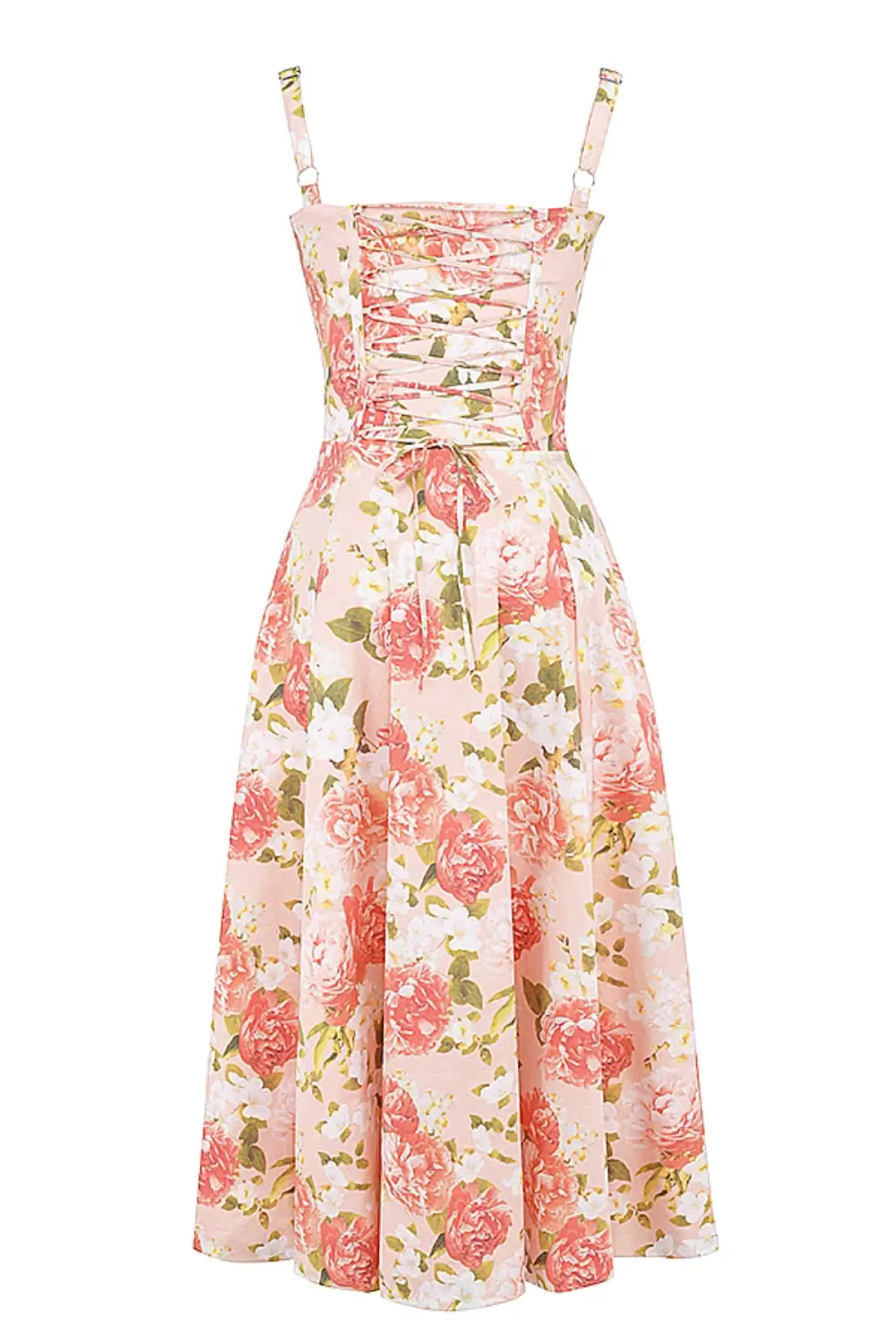 Attracione Floral Midi Dress - Shapes the Waist