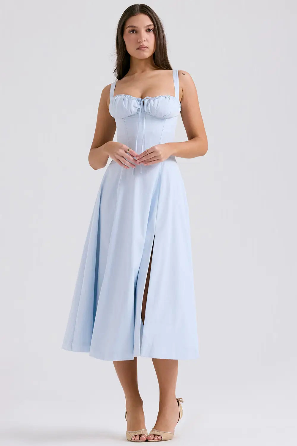 Attracione Midi Dress - Flattens the Waist