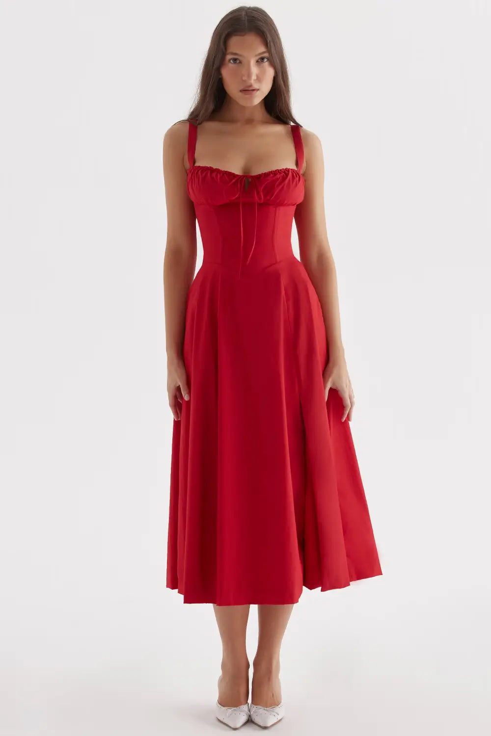 Attracione Midi Dress - Flattens the Waist