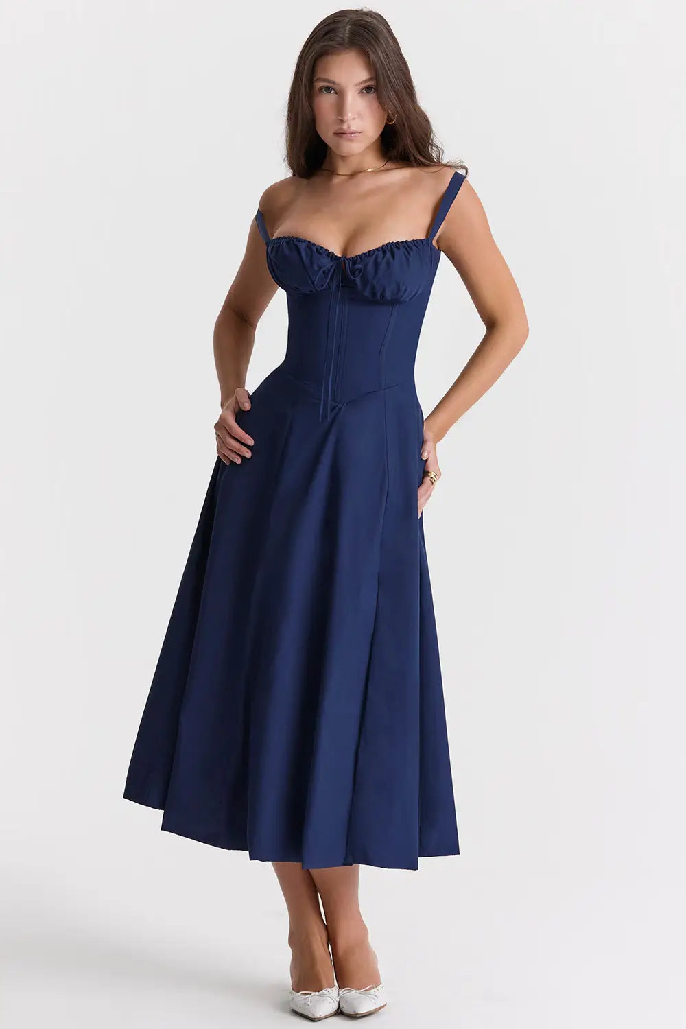 Attracione Midi Dress - Flattens the Waist