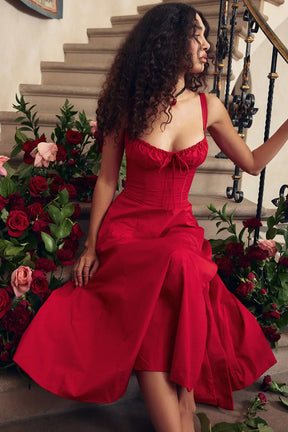 Attracione Midi Dress - Flattens the Waist