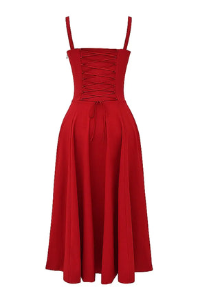Attracione Midi Dress - Flattens the Waist