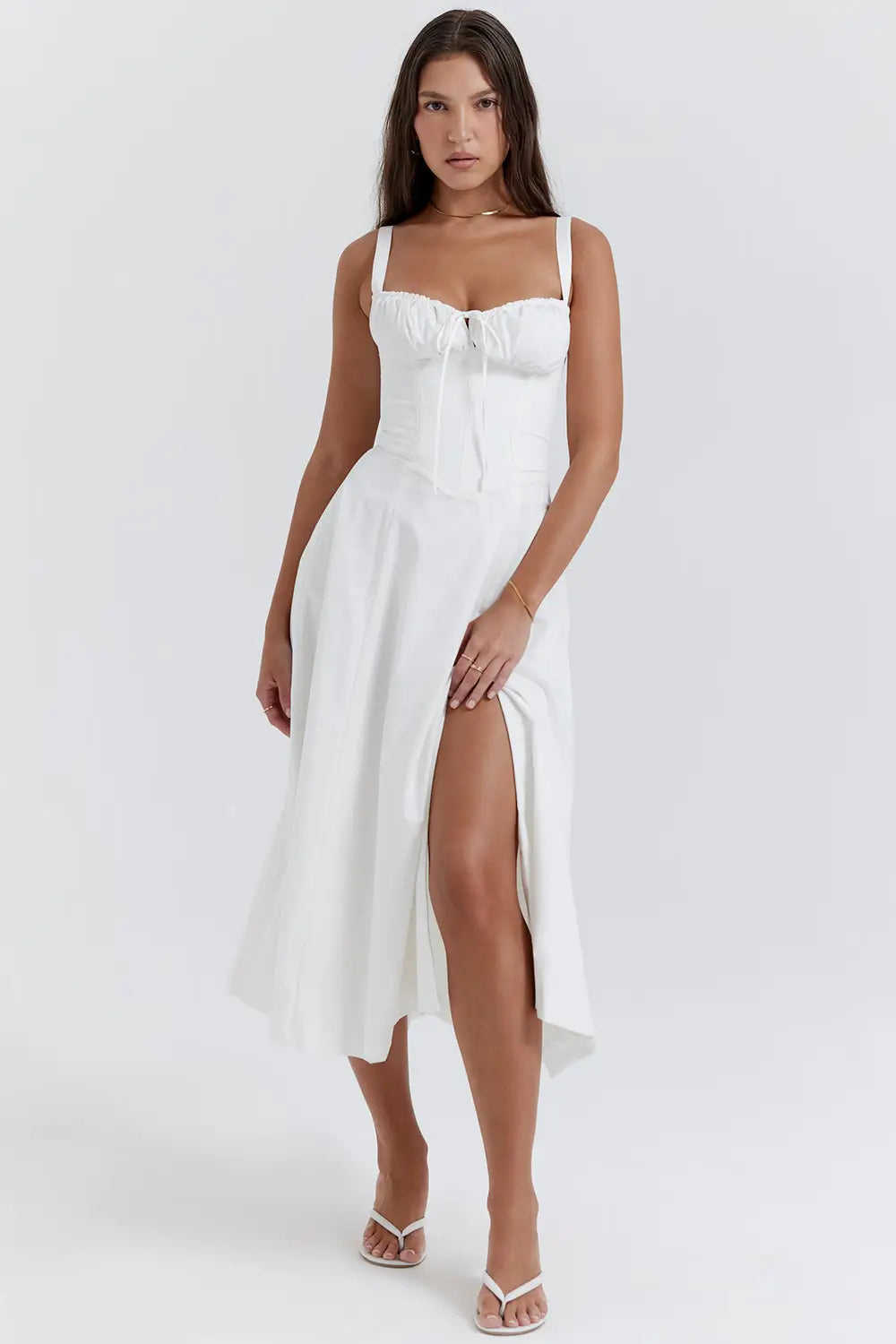 Attracione Midi Dress - Flattens the Waist