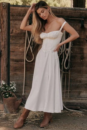 Attracione Midi Dress - Flattens the Waist