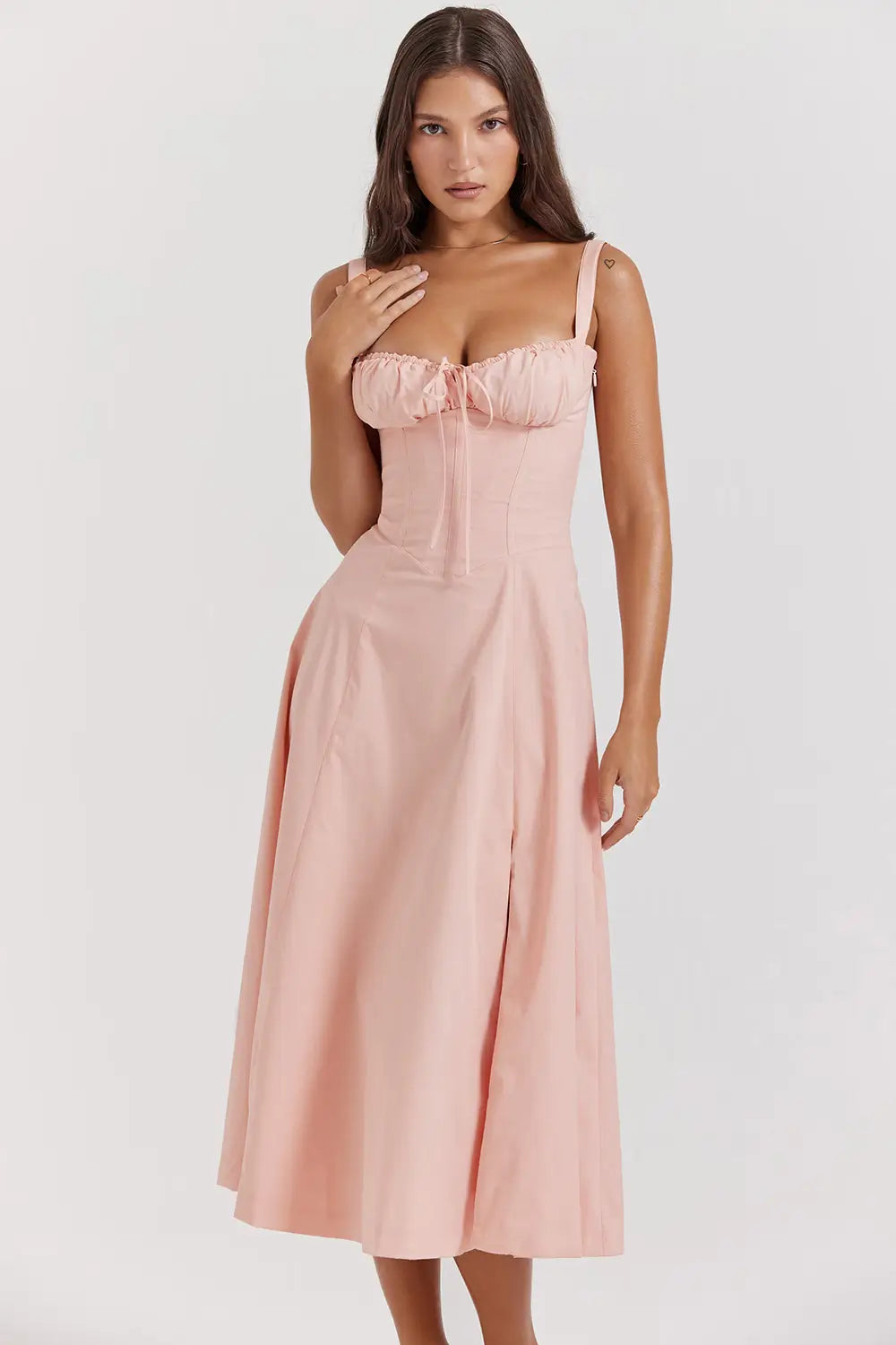 Attracione Midi Dress - Flattens the Waist