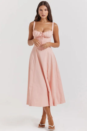 Attracione Midi Dress - Flattens the Waist