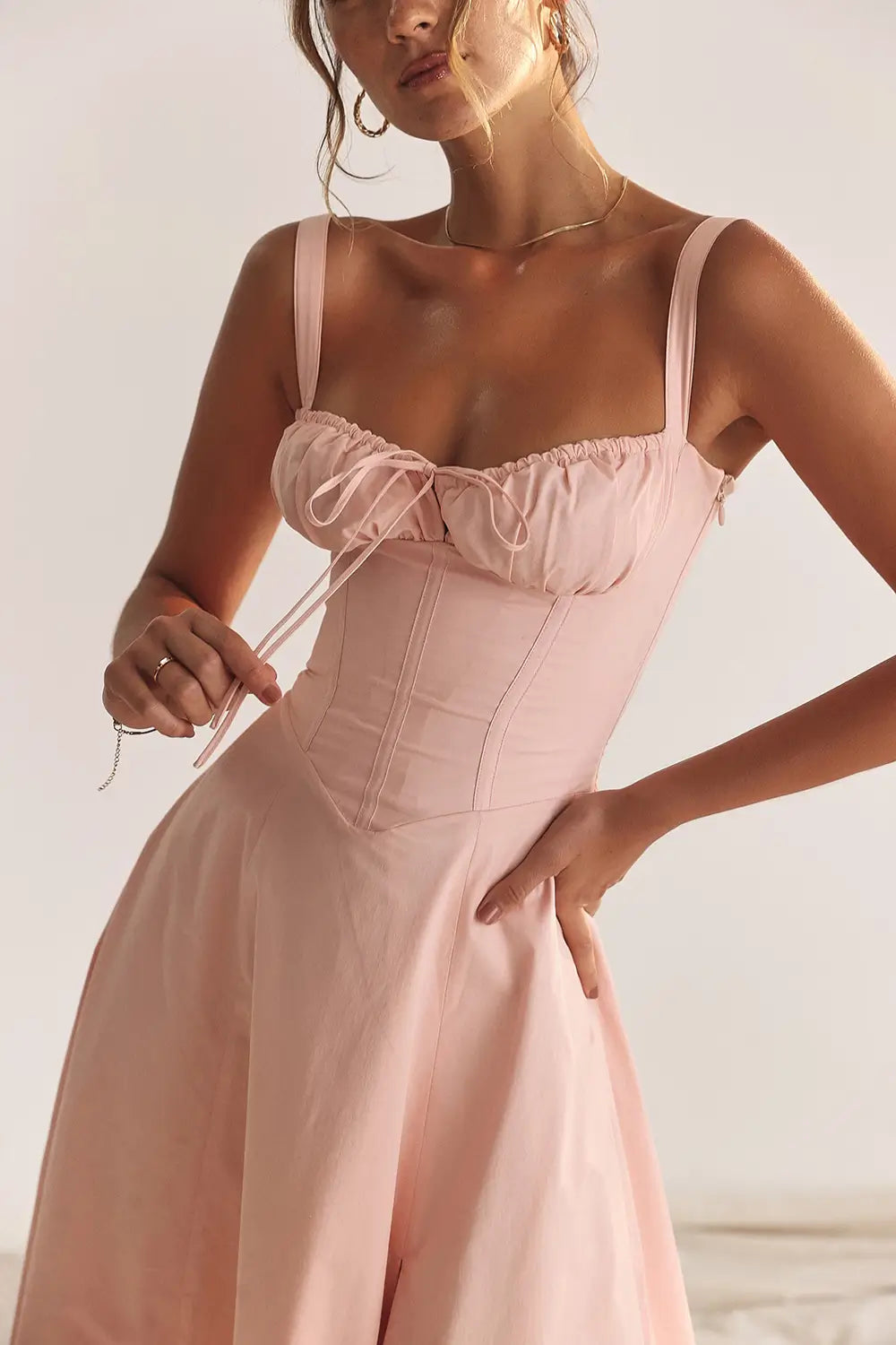 Attracione Midi Dress - Flattens the Waist