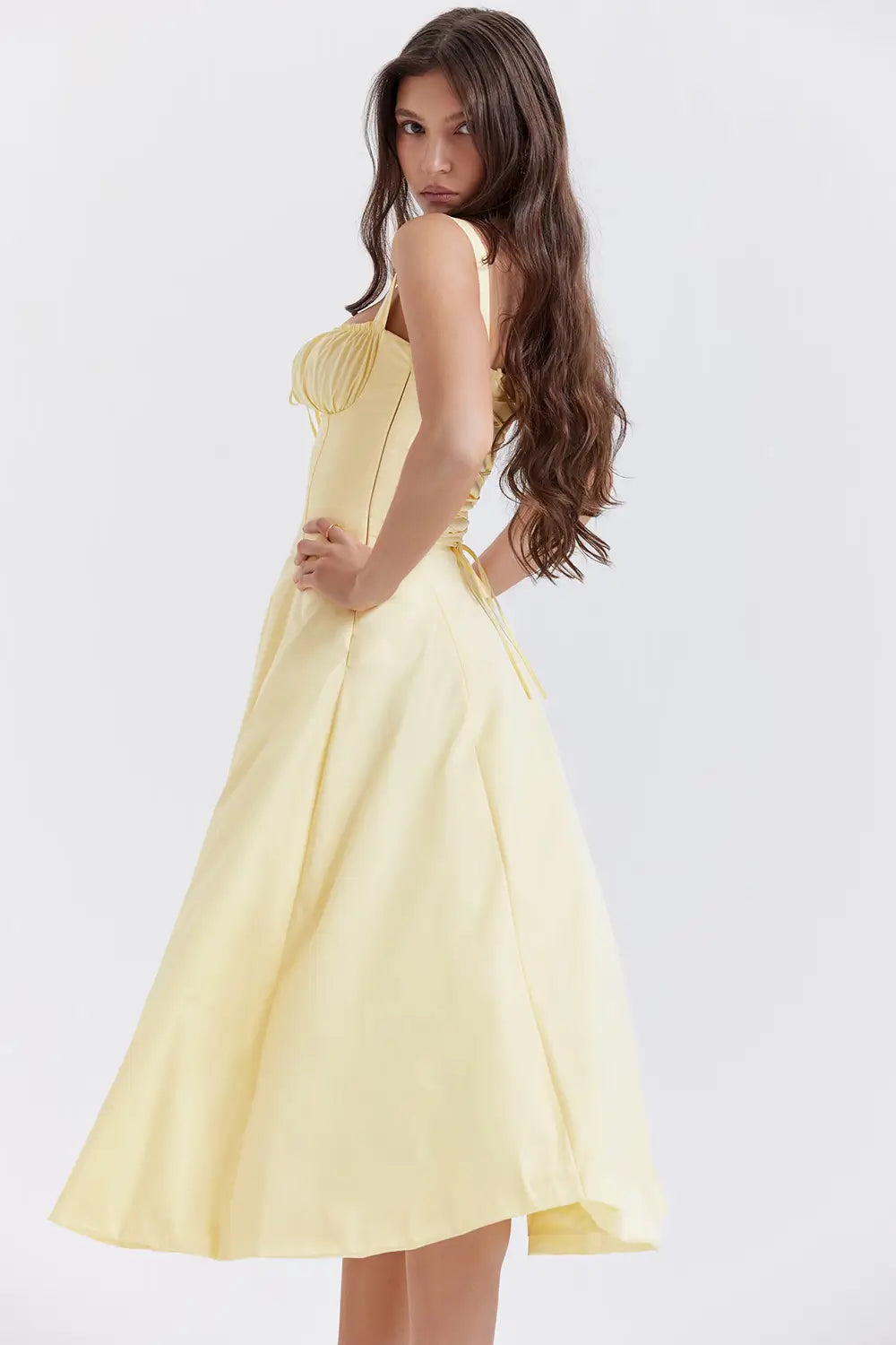 Attracione Midi Dress - Flattens the Waist